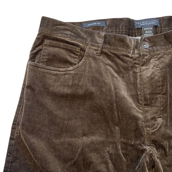 The Men's Store Men's Brown Corduroy Pants, Straight Leg, Size 34Wx32L - Picture 3 of 10